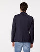 Veste de costume marine à fines rayures Homme-4
