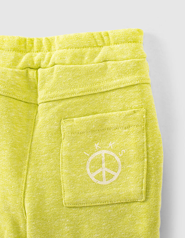 Yuzugelbe Sweatbermudas für Babyjungen -5