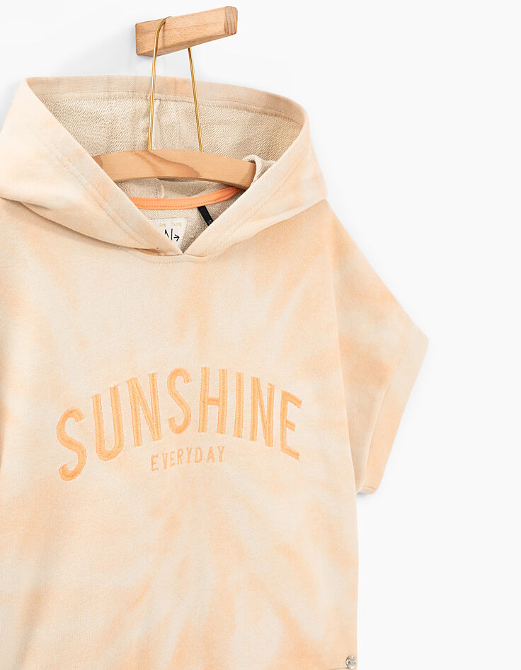 Sudadera blanco roto SUNSHINE coral niña-4 Sudadera blanco roto SUNSHINE coral niña-4