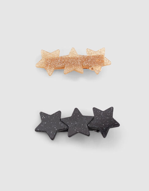 Barrettes étoiles pailletées fille