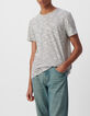 Men&rsquo;s white sailor T-shirt with navy stripes-2