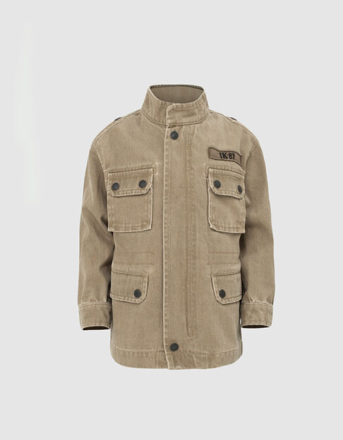 Terra® Denim Jungen-Safarijacke in Hellkhaki peace & love - IKKS