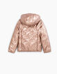 Anorak reversible rosa gold y blanco roto niña-4