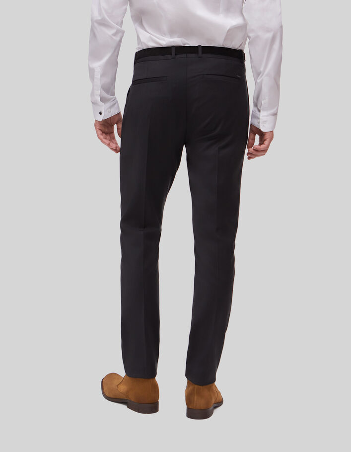 Men’s black TRAVEL SUIT SLIM suit trousers - IKKS