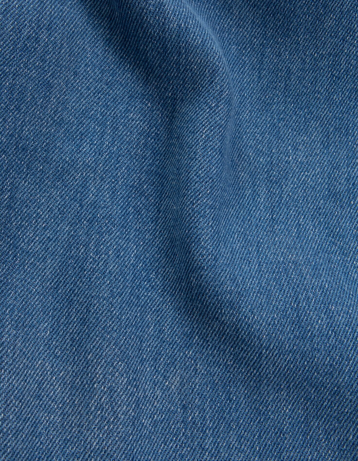 Weites, azurblaues Damenkleid aus Lyocell&reg;-8