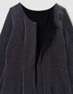Schwarzes figurbetontes Mädchenkleid Milano-Strick-8