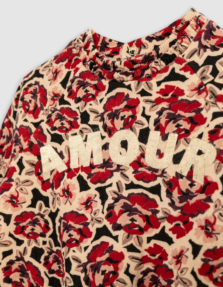 Sudadera negra maxi rosa beb&eacute; ni&ntilde;a-4