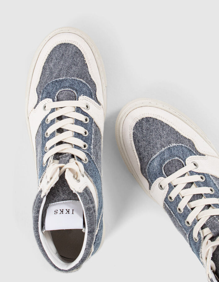 Baskets Montantes En Toile Style Jean Clair - Taille 39 - Neuves Avec Emballage