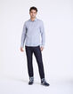Men's indigo Liberty foliage slim shirt-7