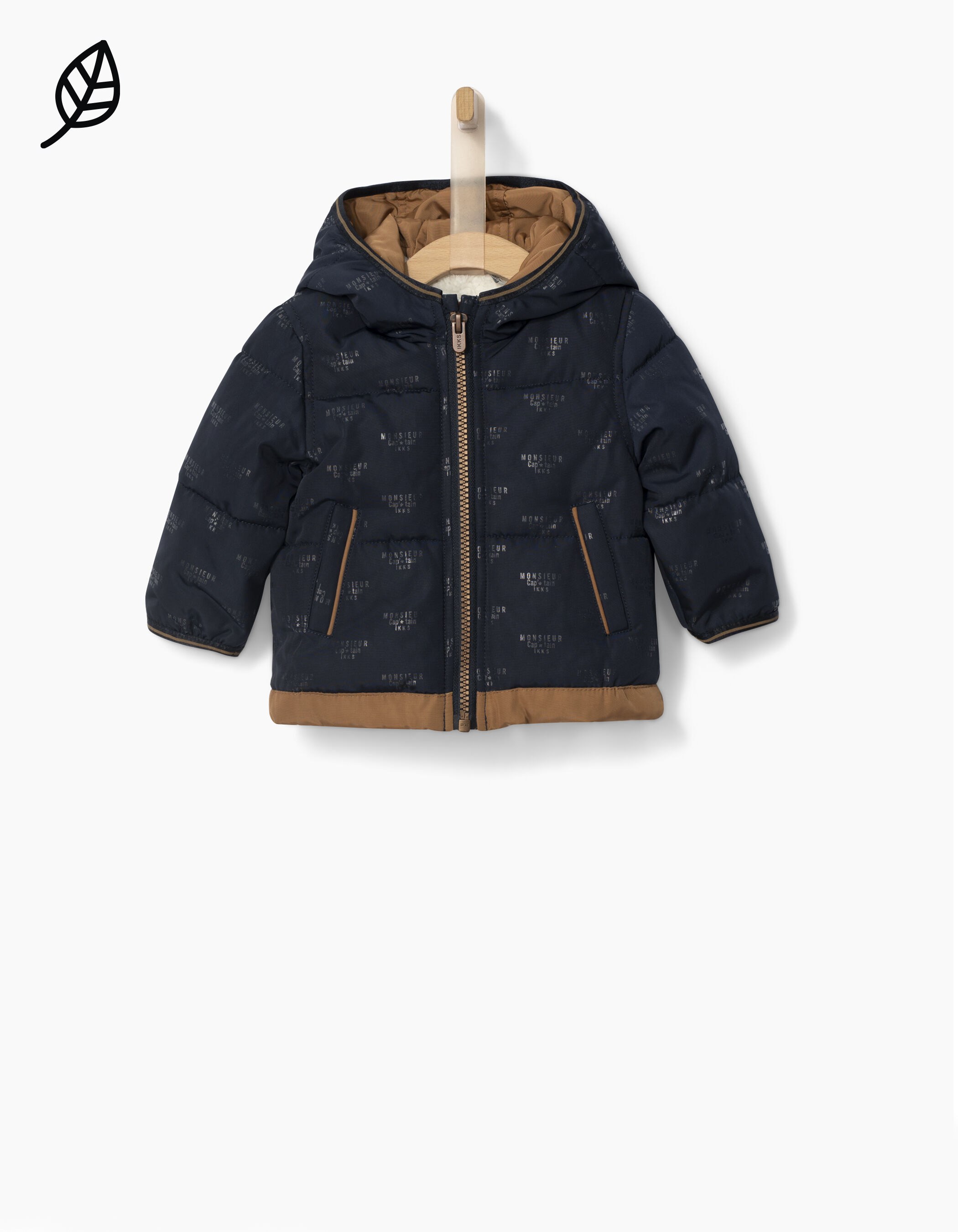 Marine gewatteerde jas baby IKKS