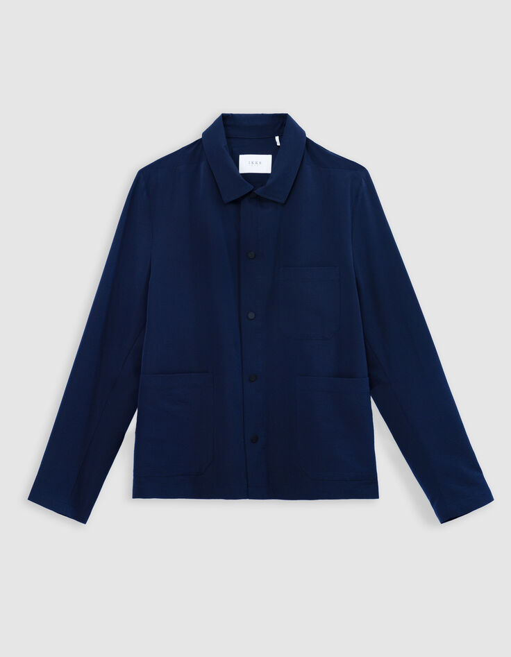 Men&rsquo;s navy COOLMAX seersucker jacket-6