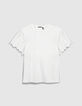 Wei&szlig;es Zweistoff-T-Shirt mit bestickten T&uuml;ll&auml;rmeln M&auml;dchen-1