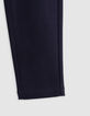 Pantalón de chándal de punto azul marino Ottoman de niño-4
