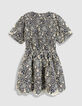 Robe chic marine dentelle &eacute;crue Femme-7
