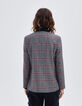 Women’s black houndstooth suit jacket-3