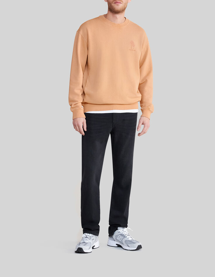 Sweat sable coton bio broderie palmiers Homme-2