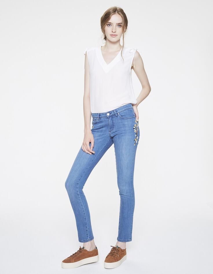 Jean slim brodé femme-6