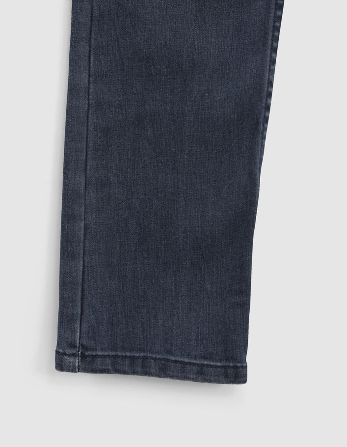 Blaue SLIM-Jungenjeans mit platzierter Used-Optik-5