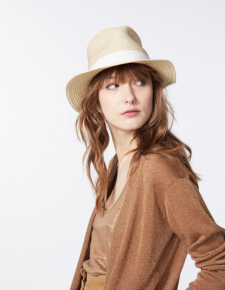 Chapeau forme borsalino femme-4