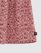 Robe rose imprimé fleuri fille-8