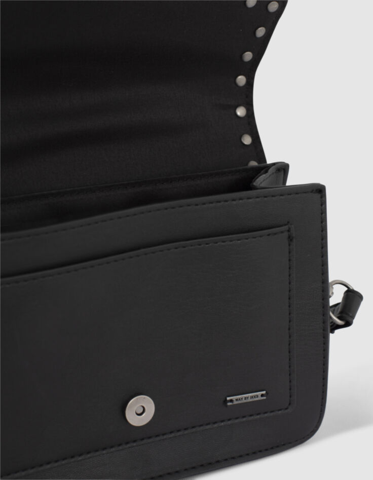 Sac &agrave; main noir &agrave; clous fille-5