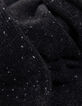 Jersey capucha negro punto jaspeado insignia cifra niño-6