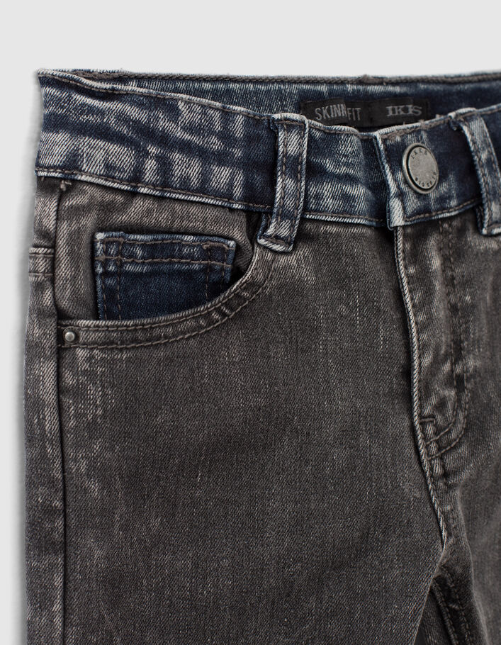 Boys’ used black and blue skinny jeans - IKKS