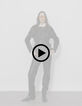 Women’s black grained leather oversized biker jacket-7 Women’s black grained leather oversized biker jacket-7