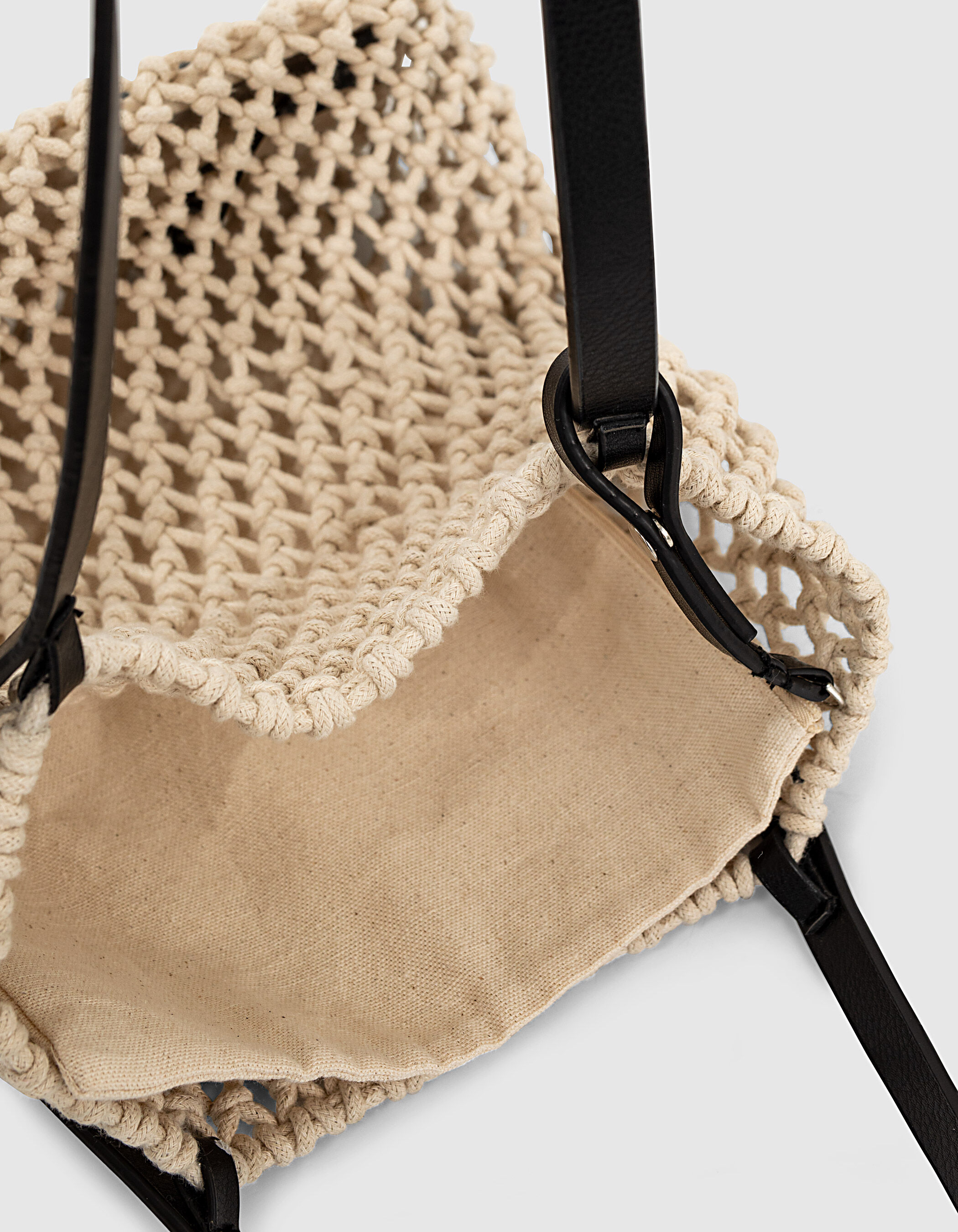 Off white string bag clearance