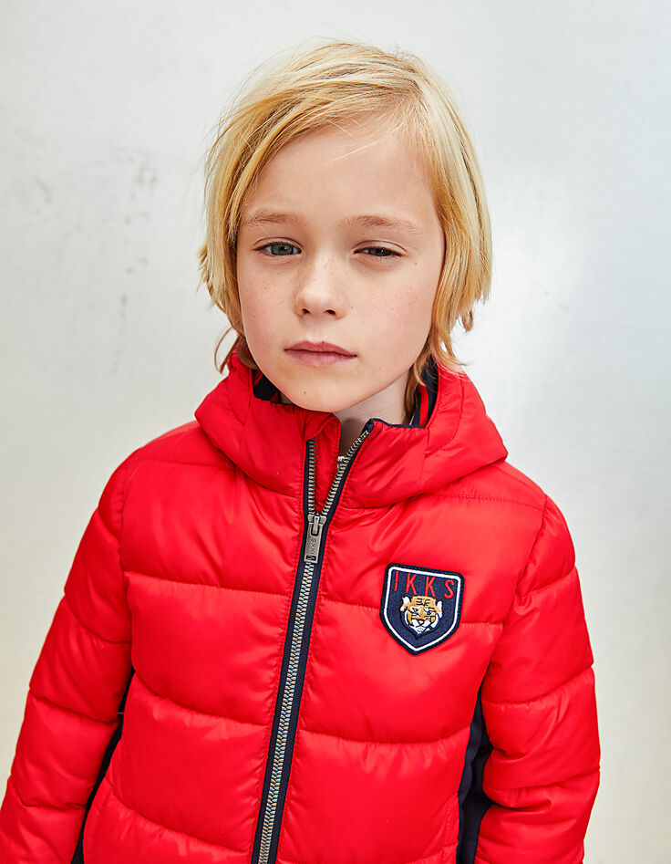 Rote Jungensteppjacke -1