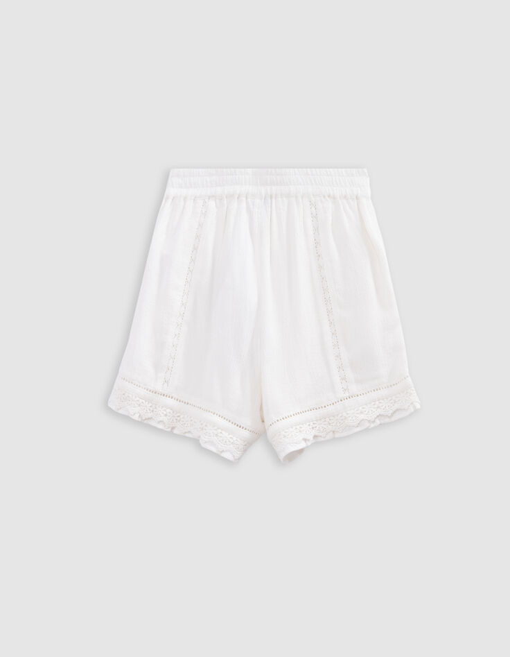 Shorts crudos encaje bohemio niña-4