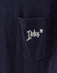 Robe navy Essentiel brodée en coton bio fille-4