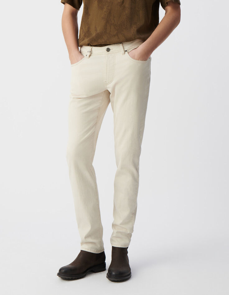 Jean SLIM lin POWERFLEX Homme-2