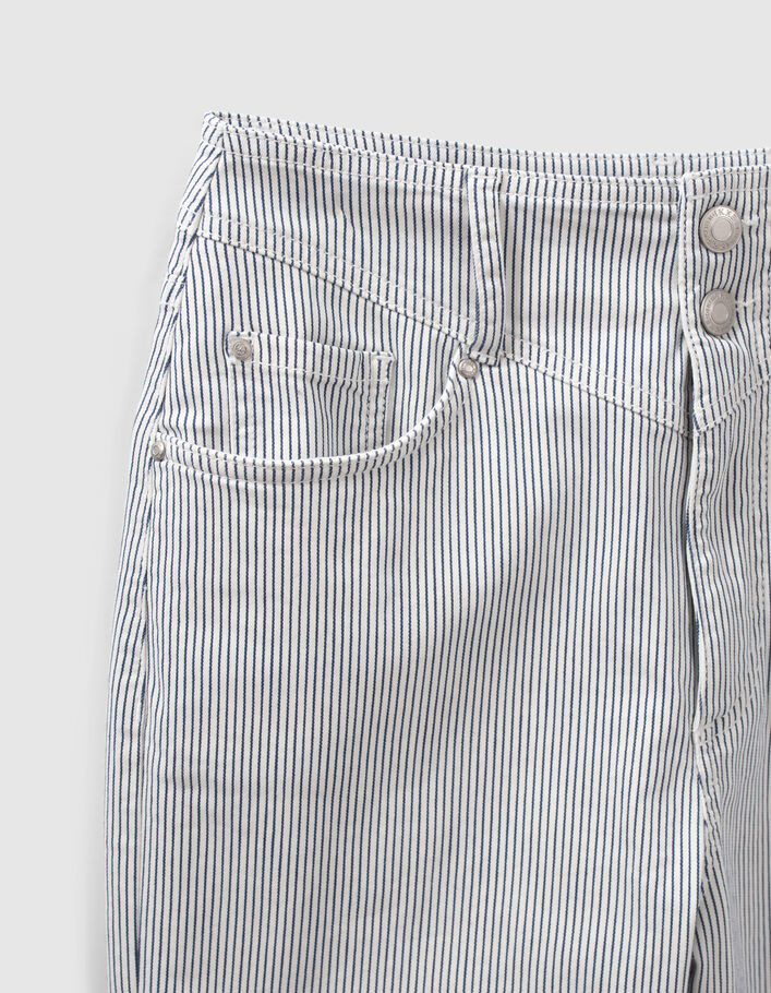 Gebroken witte slouchy jeans gerecycleerd streepjes Dames - IKKS