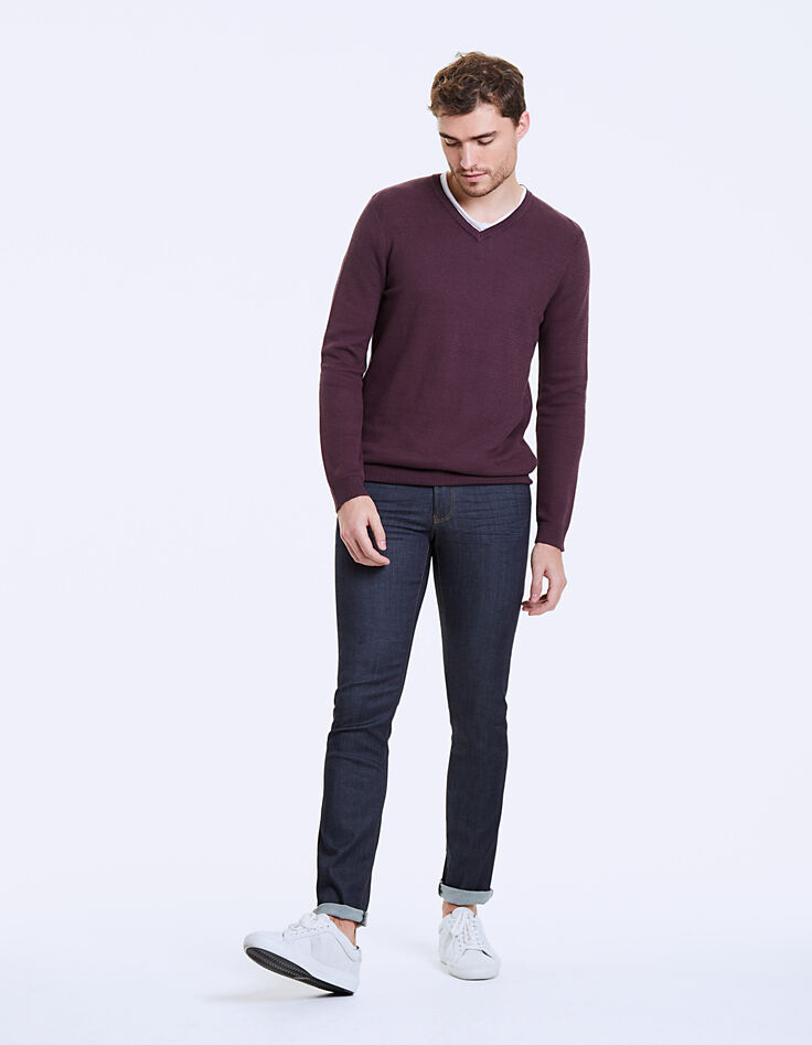 Pull shadow en maille coton et lin Homme-6
