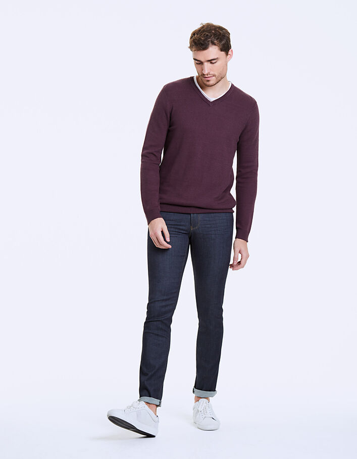Men's shadow cotton and linen sweater - IKKS