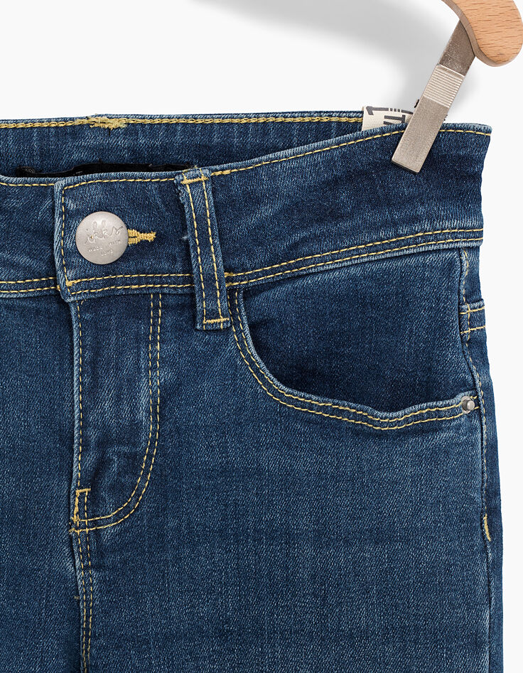 Blauwe slim meisjesjeans-5