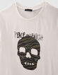 T-shirt &eacute;cru t&ecirc;te de mort en sequins r&eacute;versibles gar&ccedil;on-3