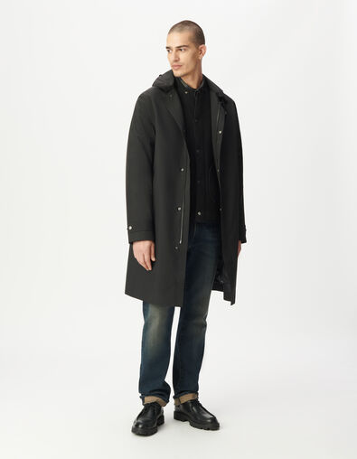 Schwarzer 2-in-1-Parka für Herren - IKKS