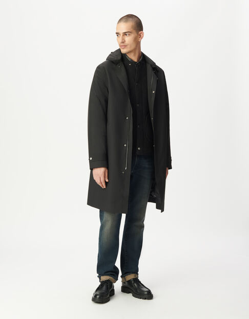 Schwarzer 2-in-1-Parka für Herren - IKKS