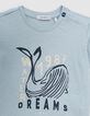 Green organic cotton baby boy whale T-shirt-2