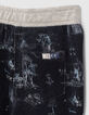 Navy sweatbermuda toile de Jouy-print jongens -5