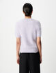 Women&rsquo;s lilac cashmere round-neck T-shirt-3