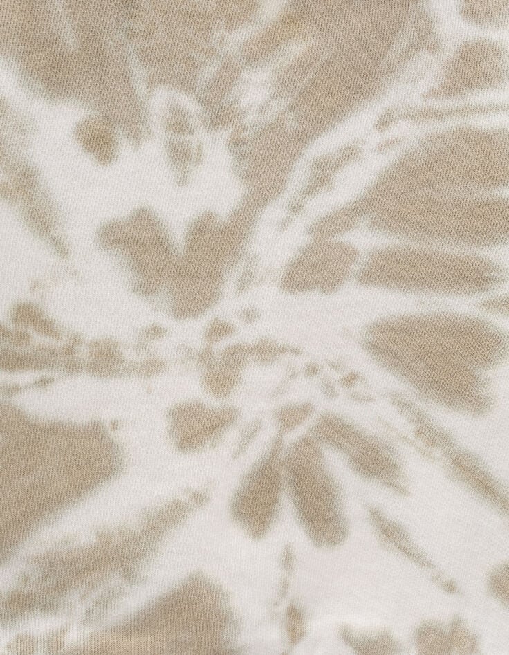 Baby boys’ beige tie-dye slogan sweatshirt-5