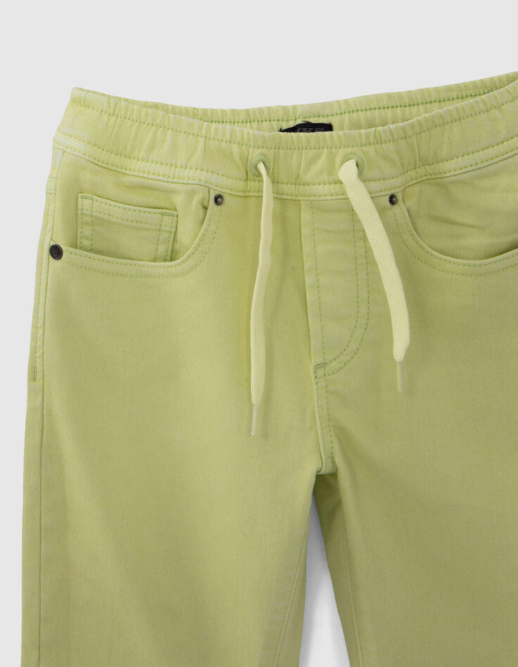 Bermudas anís cintura elástica niño-2