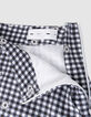 Jupe-short noire imprimé vichy et fleurs fille-7