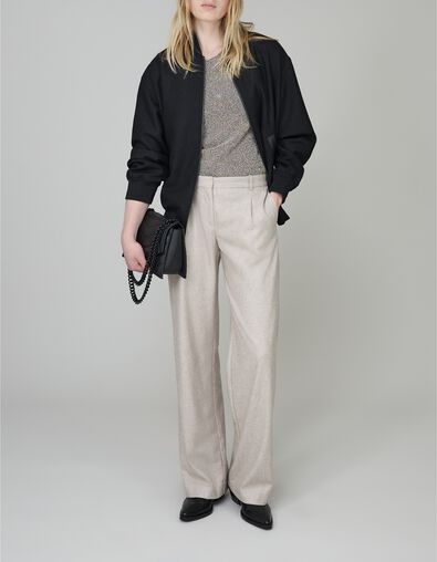 Pure Edition-Bombardera negra oversize lentejuelas - IKKS