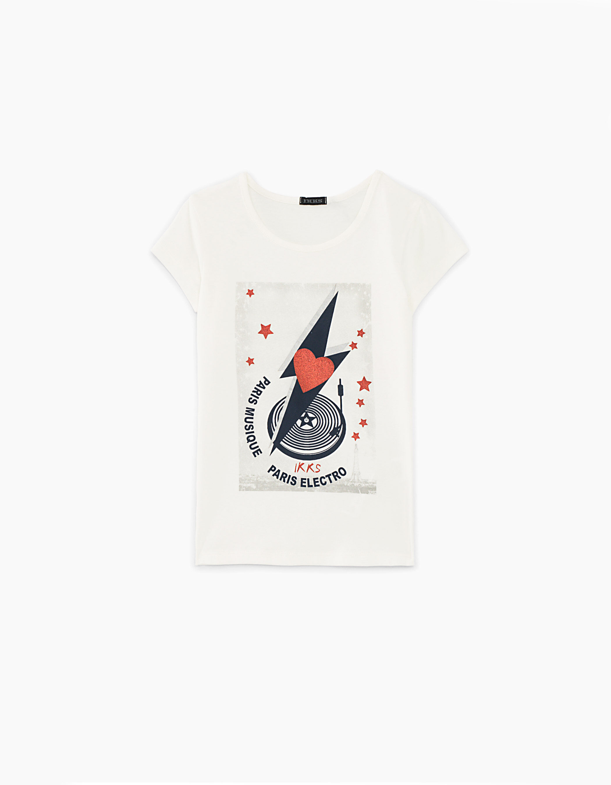 Off white lightning tee shop