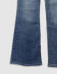 Blaue FLARE-Mädchenjeans Waterless-7