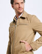 Men's mink-colour zipped pockets jacket-2